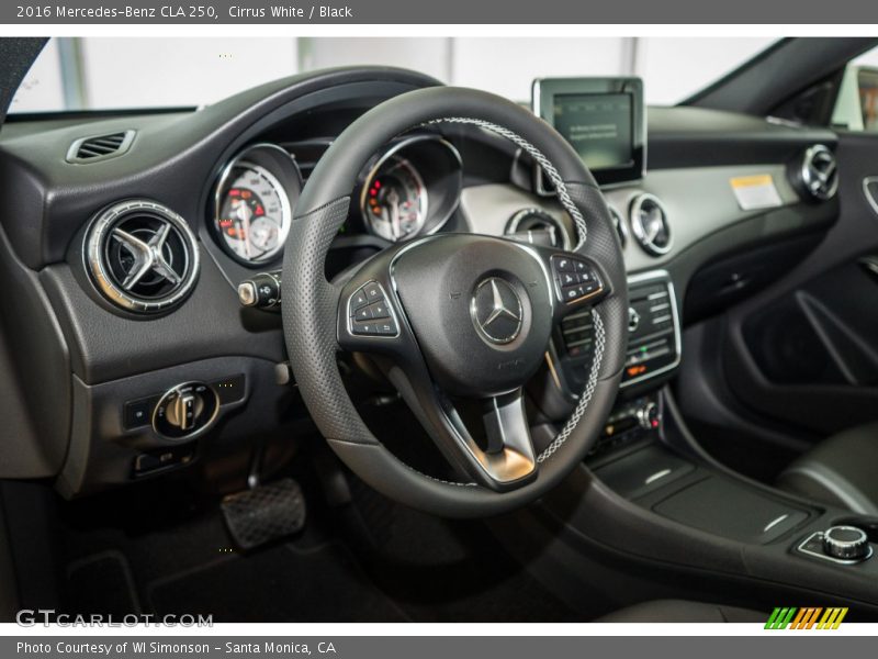 Cirrus White / Black 2016 Mercedes-Benz CLA 250