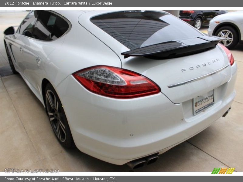 Carrara White / Luxor Beige 2012 Porsche Panamera Turbo