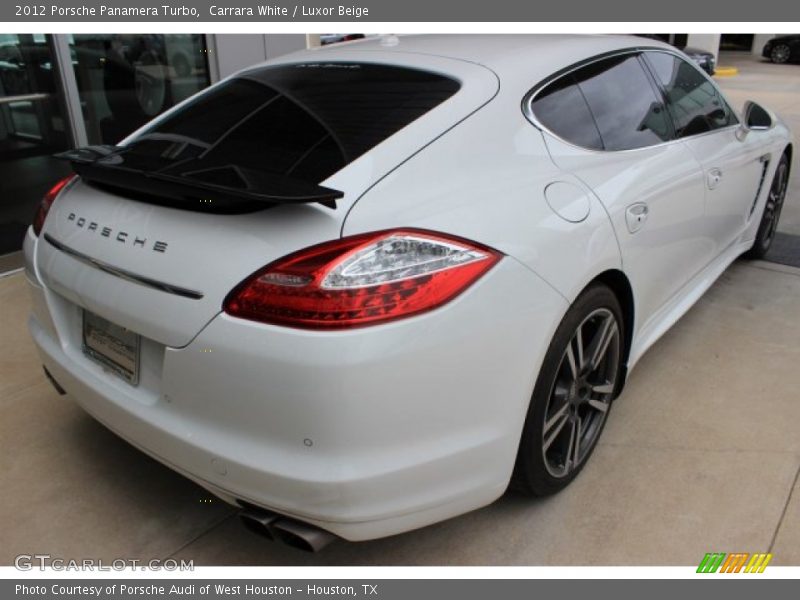 Carrara White / Luxor Beige 2012 Porsche Panamera Turbo