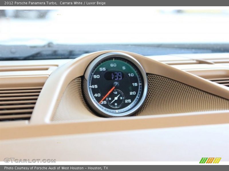 Carrara White / Luxor Beige 2012 Porsche Panamera Turbo