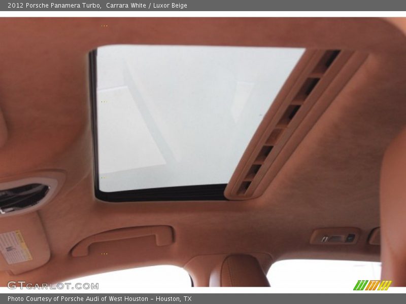 Carrara White / Luxor Beige 2012 Porsche Panamera Turbo