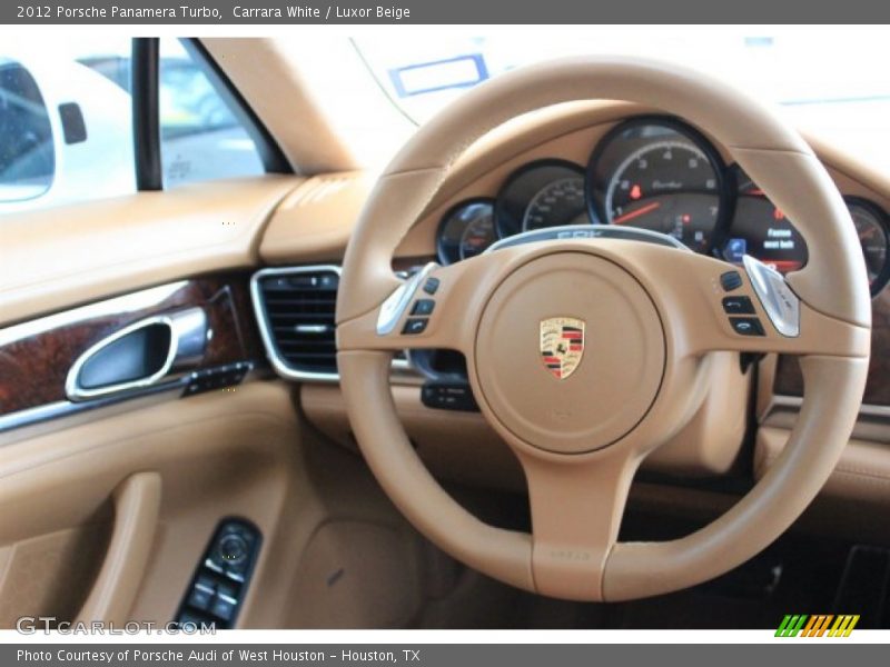 Carrara White / Luxor Beige 2012 Porsche Panamera Turbo