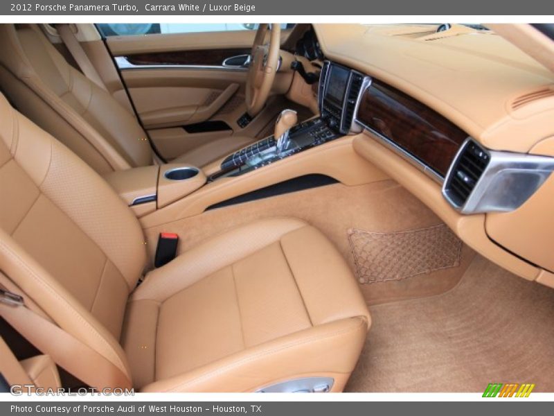 Carrara White / Luxor Beige 2012 Porsche Panamera Turbo