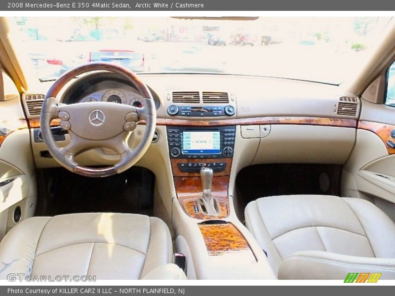 Arctic White / Cashmere 2008 Mercedes-Benz E 350 4Matic Sedan