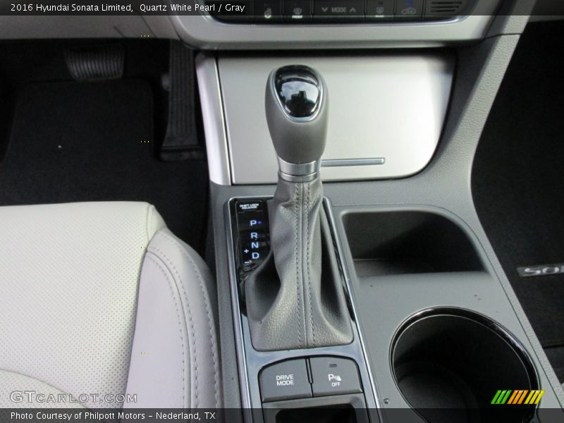Quartz White Pearl / Gray 2016 Hyundai Sonata Limited