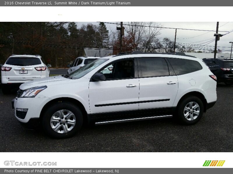 Summit White / Dark Titanium/Light Titanium 2016 Chevrolet Traverse LS