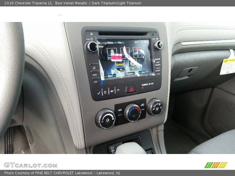 Blue Velvet Metallic / Dark Titanium/Light Titanium 2016 Chevrolet Traverse LS