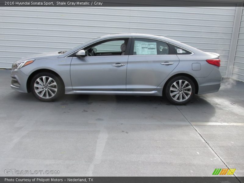 Shale Gray Metallic / Gray 2016 Hyundai Sonata Sport