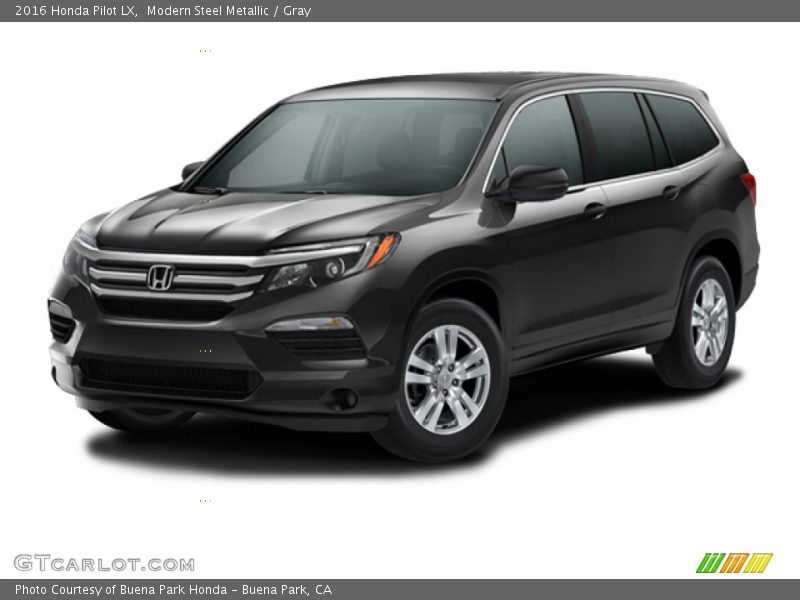Modern Steel Metallic / Gray 2016 Honda Pilot LX