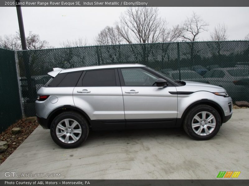 Indus Silver Metalllic / Ebony/Ebony 2016 Land Rover Range Rover Evoque SE