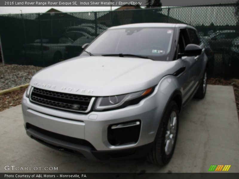 Indus Silver Metalllic / Ebony/Ebony 2016 Land Rover Range Rover Evoque SE