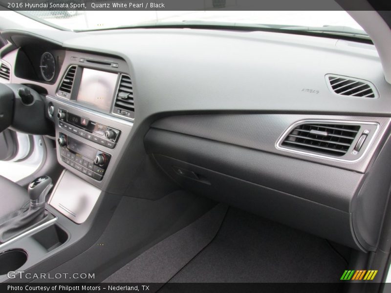 Quartz White Pearl / Black 2016 Hyundai Sonata Sport