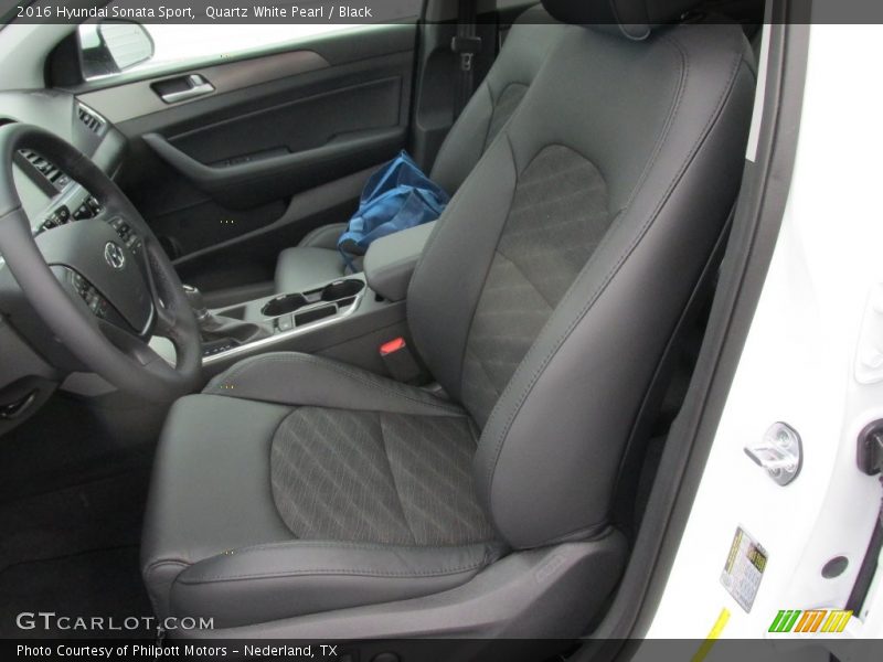 Quartz White Pearl / Black 2016 Hyundai Sonata Sport