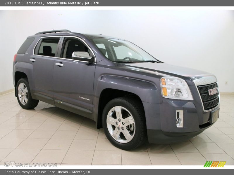 Atlantis Blue Metallic / Jet Black 2013 GMC Terrain SLE