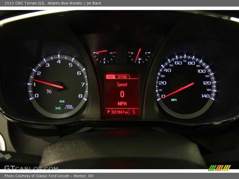 Atlantis Blue Metallic / Jet Black 2013 GMC Terrain SLE