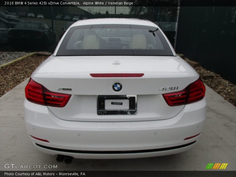 Alpine White / Venetian Beige 2016 BMW 4 Series 428i xDrive Convertible