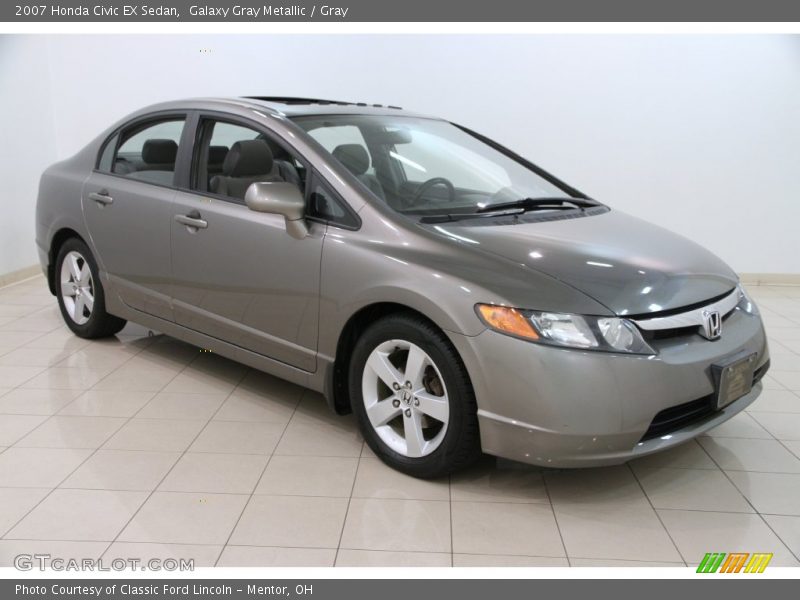 Galaxy Gray Metallic / Gray 2007 Honda Civic EX Sedan