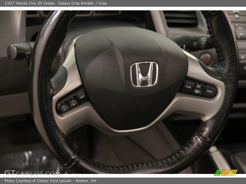 Galaxy Gray Metallic / Gray 2007 Honda Civic EX Sedan