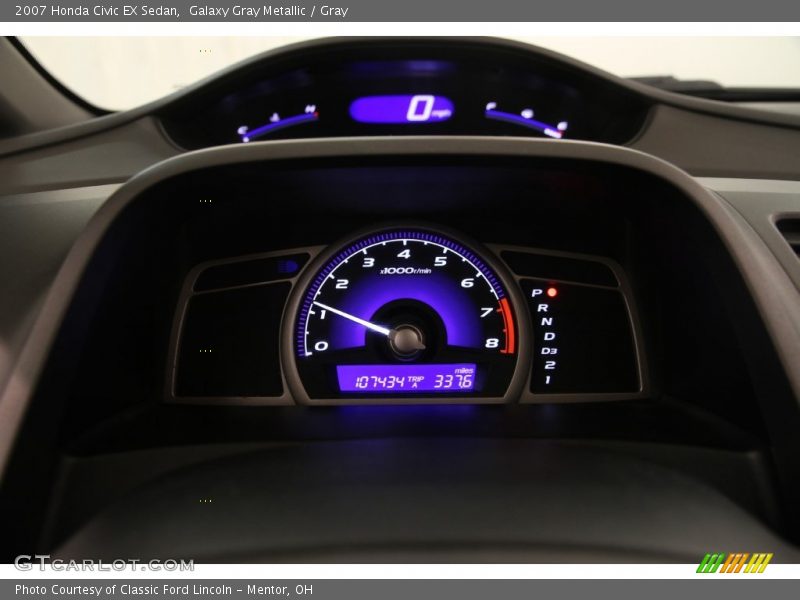 Galaxy Gray Metallic / Gray 2007 Honda Civic EX Sedan