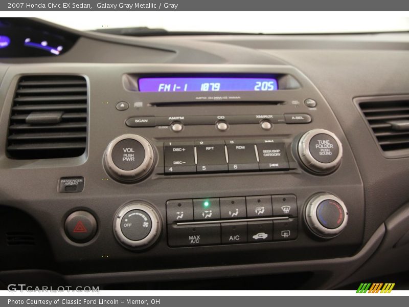 Galaxy Gray Metallic / Gray 2007 Honda Civic EX Sedan