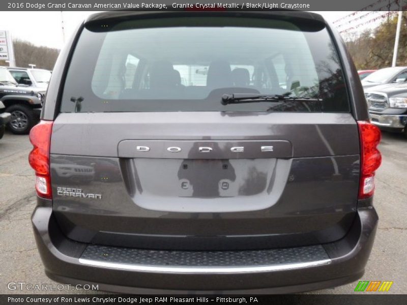 Granite Crystal Metallic / Black/Light Graystone 2016 Dodge Grand Caravan American Value Package
