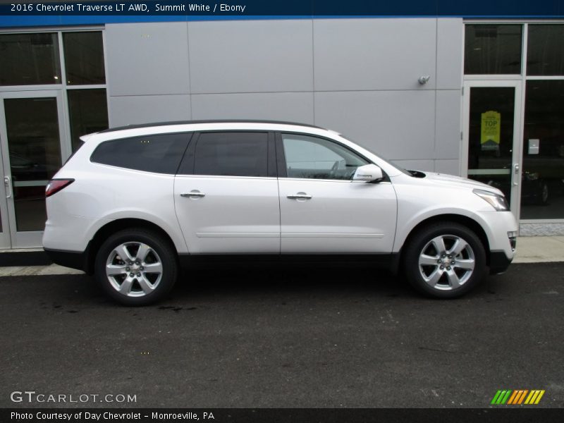 Summit White / Ebony 2016 Chevrolet Traverse LT AWD