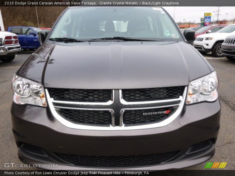 Granite Crystal Metallic / Black/Light Graystone 2016 Dodge Grand Caravan American Value Package