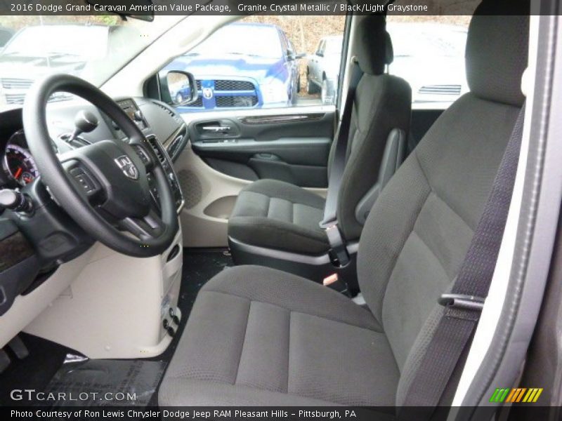 Granite Crystal Metallic / Black/Light Graystone 2016 Dodge Grand Caravan American Value Package