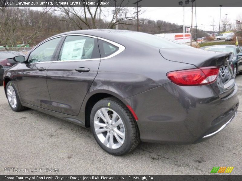 Granite Crystal Metallic / Black 2016 Chrysler 200 Limited
