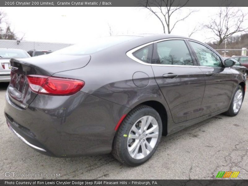 Granite Crystal Metallic / Black 2016 Chrysler 200 Limited