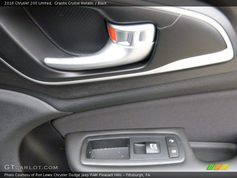 Granite Crystal Metallic / Black 2016 Chrysler 200 Limited