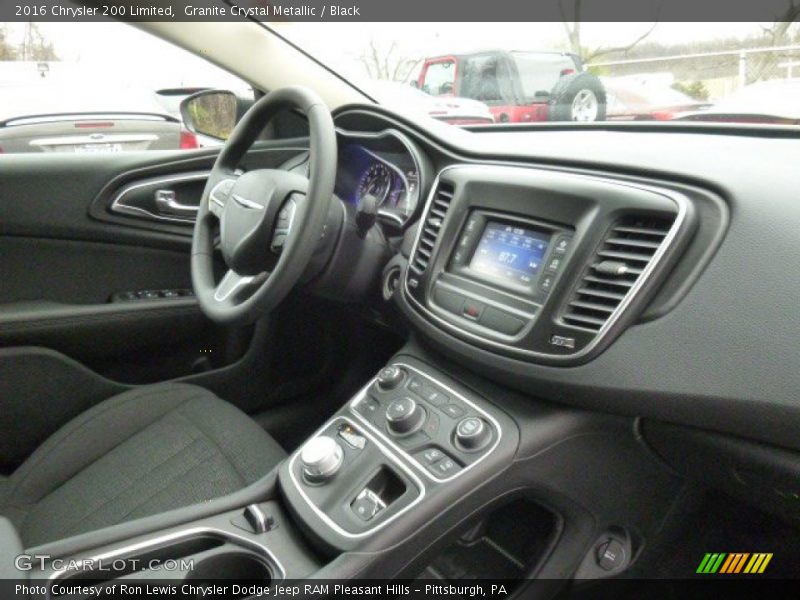 Granite Crystal Metallic / Black 2016 Chrysler 200 Limited