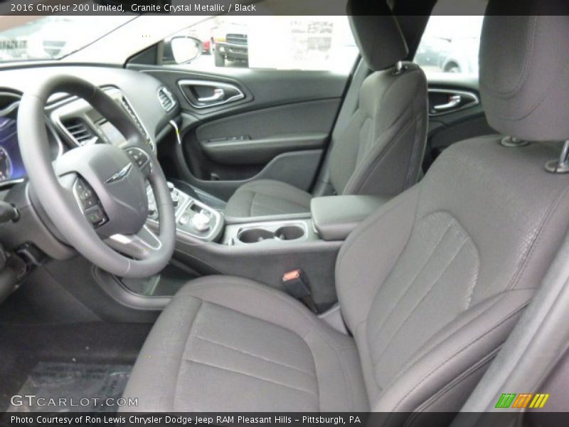 Granite Crystal Metallic / Black 2016 Chrysler 200 Limited