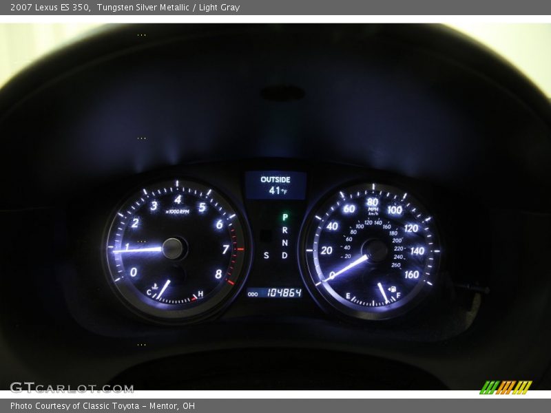 Tungsten Silver Metallic / Light Gray 2007 Lexus ES 350