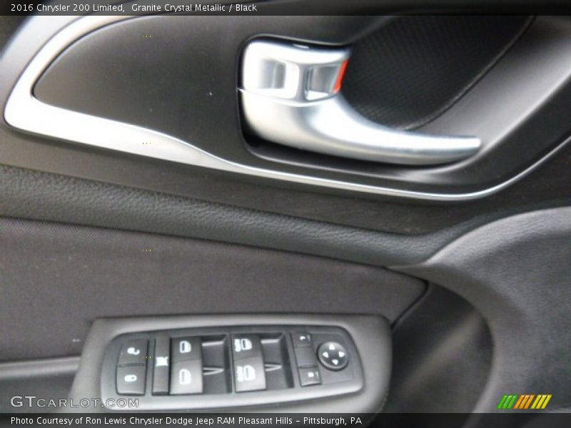 Granite Crystal Metallic / Black 2016 Chrysler 200 Limited