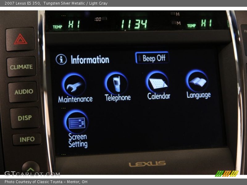 Tungsten Silver Metallic / Light Gray 2007 Lexus ES 350