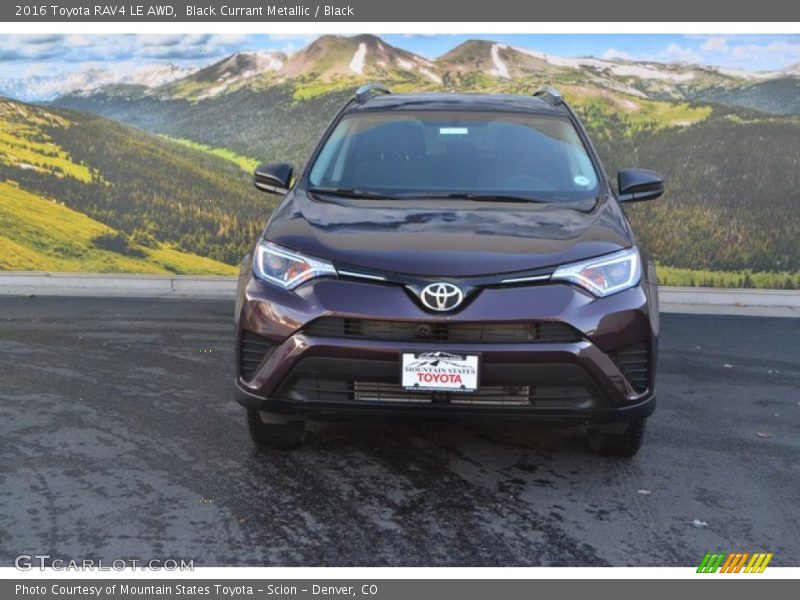 Black Currant Metallic / Black 2016 Toyota RAV4 LE AWD