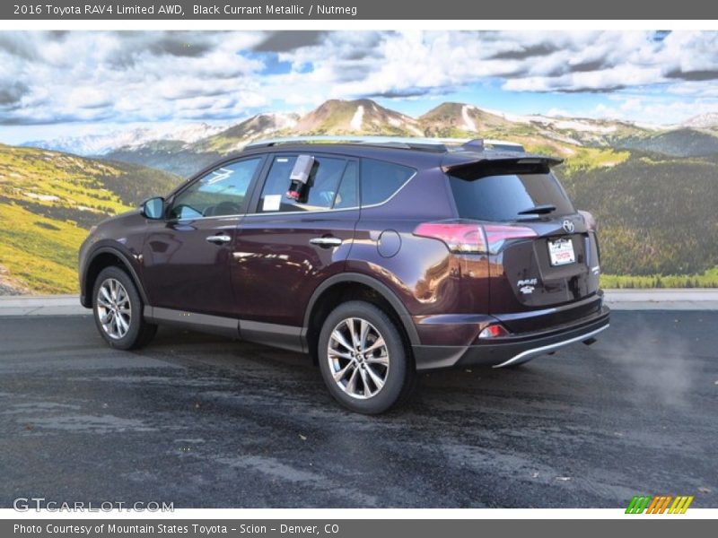 Black Currant Metallic / Nutmeg 2016 Toyota RAV4 Limited AWD