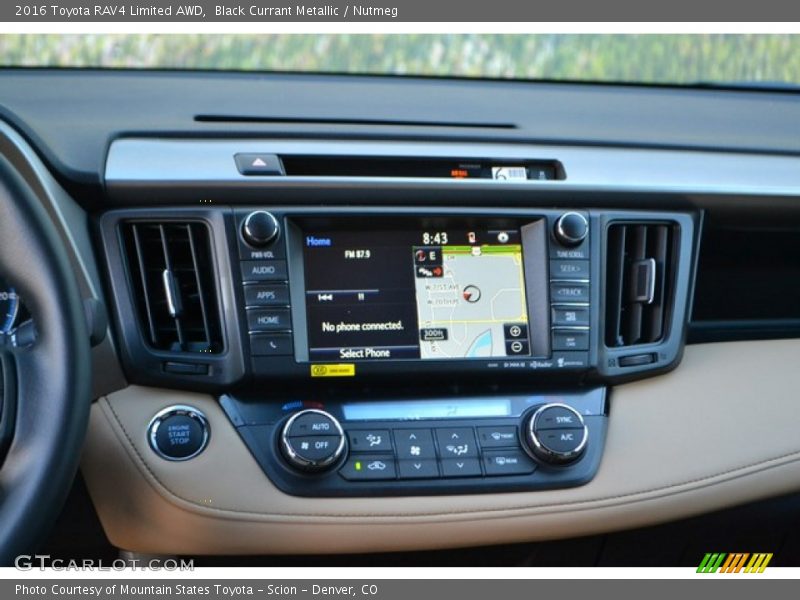Black Currant Metallic / Nutmeg 2016 Toyota RAV4 Limited AWD