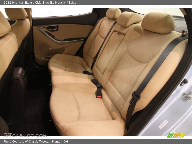 Blue Sky Metallic / Beige 2012 Hyundai Elantra GLS