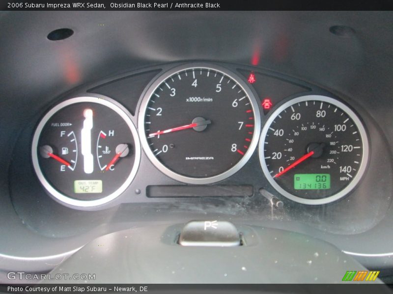 Obsidian Black Pearl / Anthracite Black 2006 Subaru Impreza WRX Sedan
