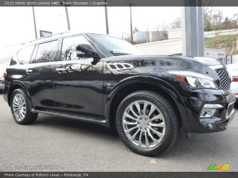 Black Obsidian / Graphite 2015 Infiniti QX80 Limited AWD