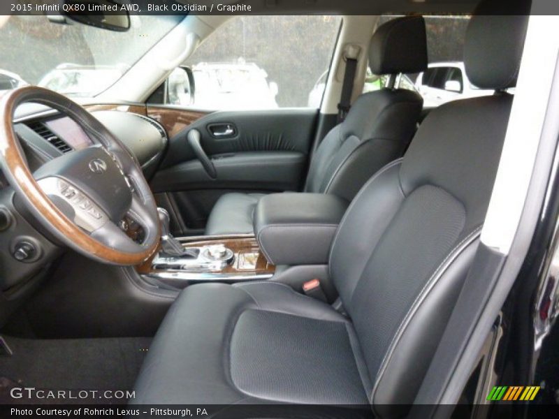 Front Seat of 2015 QX80 Limited AWD