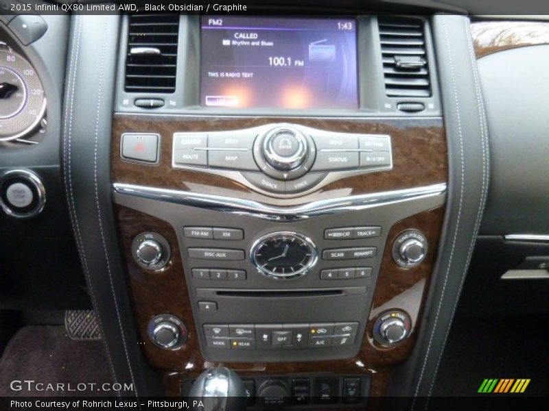 Controls of 2015 QX80 Limited AWD