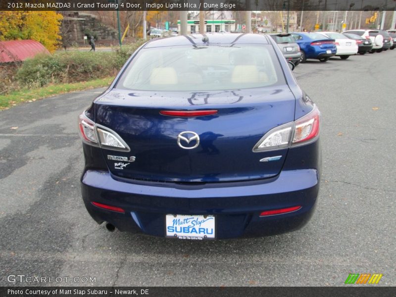 Indigo Lights Mica / Dune Beige 2012 Mazda MAZDA3 i Grand Touring 4 Door