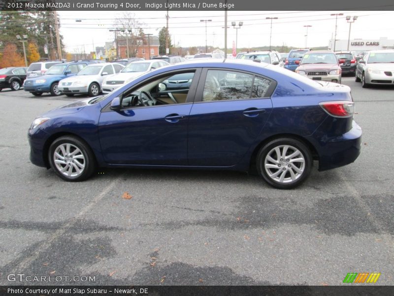 Indigo Lights Mica / Dune Beige 2012 Mazda MAZDA3 i Grand Touring 4 Door