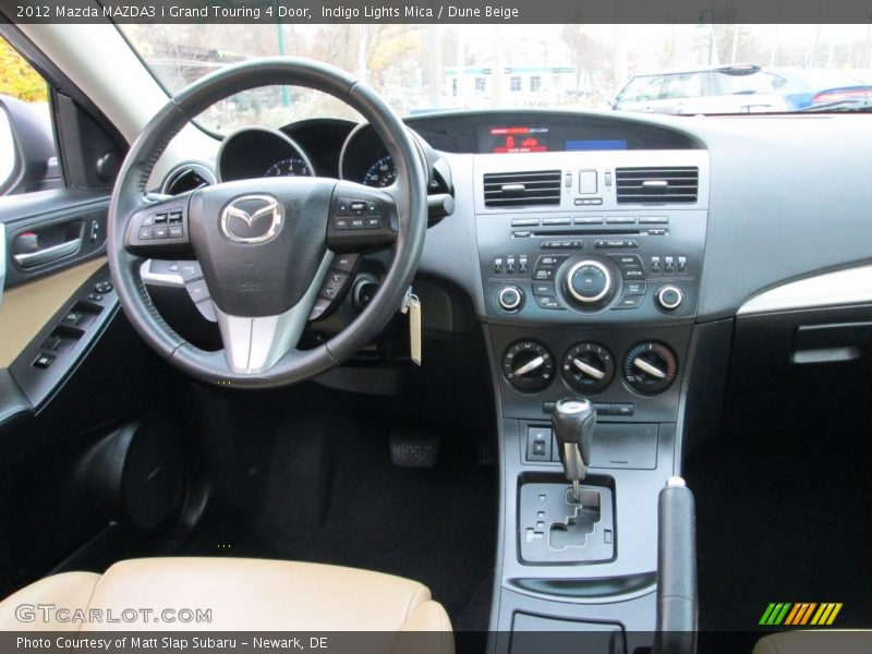 Indigo Lights Mica / Dune Beige 2012 Mazda MAZDA3 i Grand Touring 4 Door