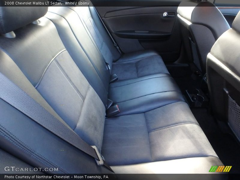 White / Ebony 2008 Chevrolet Malibu LT Sedan