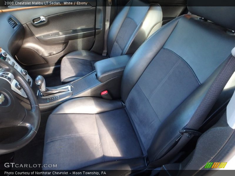 White / Ebony 2008 Chevrolet Malibu LT Sedan
