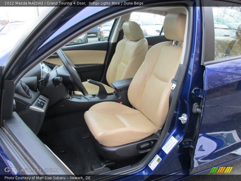 Indigo Lights Mica / Dune Beige 2012 Mazda MAZDA3 i Grand Touring 4 Door